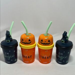 Halloween Cups - Orange and Black